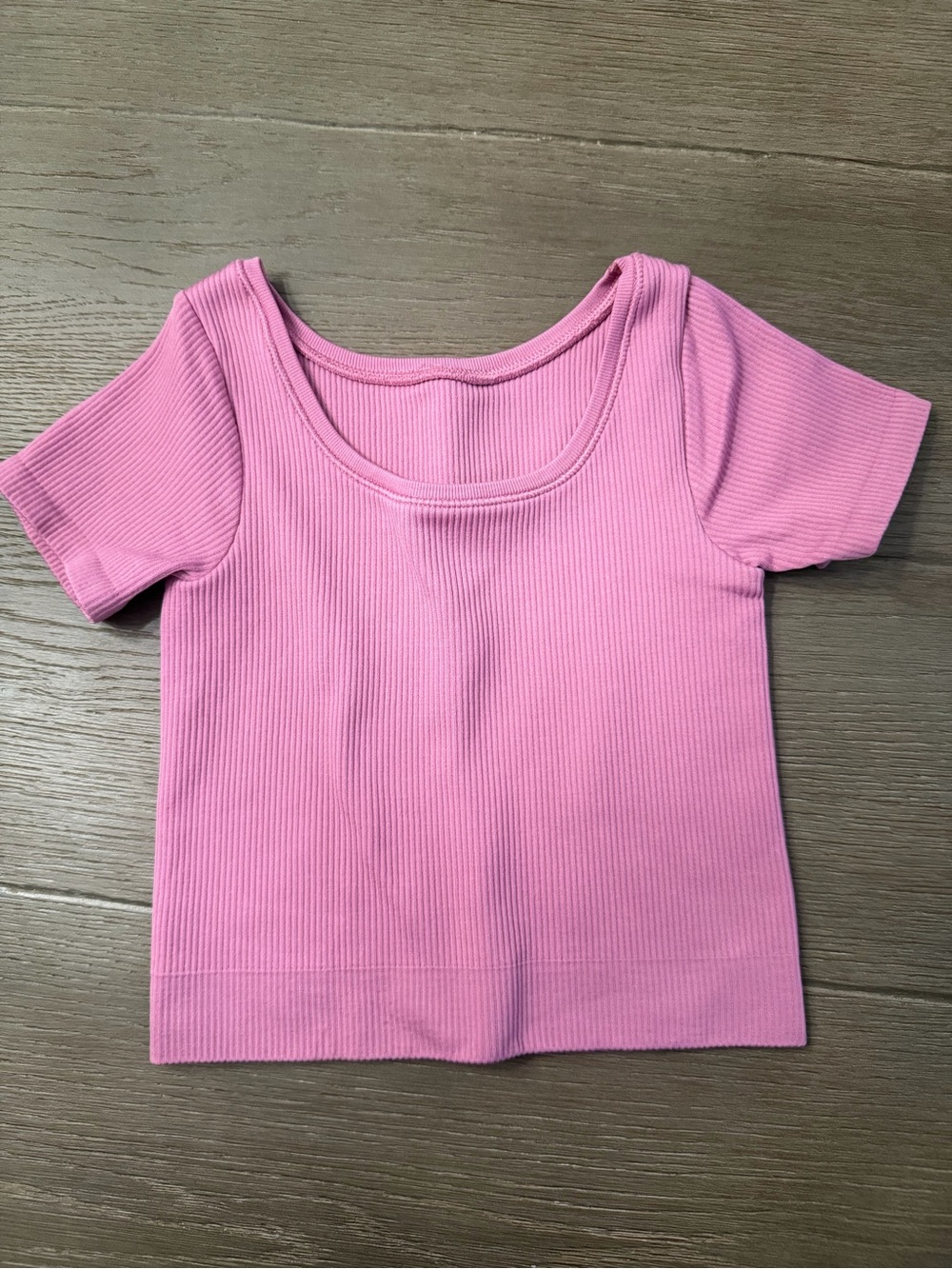 Athleta Girl Rise Above Rib Crop Tee